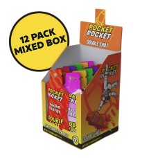   Pocket Rocket Double Shot 40ml Mixed Box 2x 6 Smaken   (In handige display doos 12 stuks)