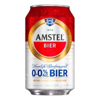 Amstel Malt 0.0 Blikjes Alcoholvrij Bier 33cl  Tray 24 Stuks