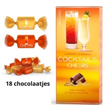  Mieszko Pina Colada En Tequila Sunrise Cheers Chocolade Snoepjes Doos 180 Gram (18 Stuks)