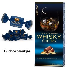  Mieszko Whisky Cheers Chocolade Snoepjes Doos 180 Gram (18 Stuks)