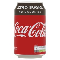 Coca Cola Zero Blikjes 33cl (DK) Tray 24 Stuks