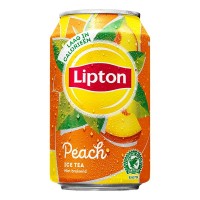 Lipton Ice Tea Peach Blik, Tray 24 Blikjes 33cl