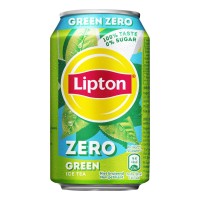 Lipton Ice Green Tea Zero Blikjes 33cl Tray 24 Stuks