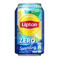 Lipton Ice Tea Sparkling Zero 33cl Blikjes Tray 24 Stuks