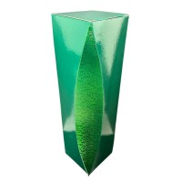 Drank Fles Cadeau Verpakking Groen met Glitters 1-Vaks