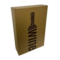 Drank Fles Cadeau Verpakking karton 3-Vaks