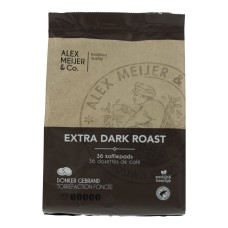 Alex Meijer Koffiepads Extra Dark Roast Zak 36 Stuks
