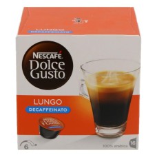 Dolce Gusto Lungo Decaffeinato Cafeïnevrije Capsules Koffie Doos 16 Cups