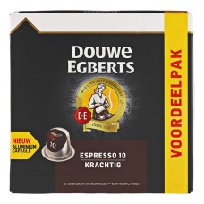 Douwe Egberts Koffiecapsules Espresso 10 Krachtig Doos 20 Stuks a 5,2 Gram