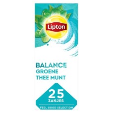 Lipton Thee Feel Good Selection Groene Tea Munt Doos 25 zakjes 1,6Gram