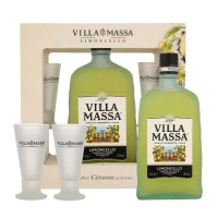 Villa Massa Limoncello 70cl met 2 glazen
