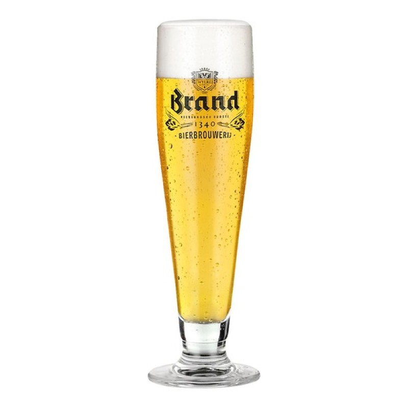 Brand Bierglas met Voet 25cl bierglazen Doos PRIJS 16.90| | Aanbieding Goedkoopdrankslijterij.nl
