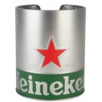 Heineken Viltjes houder RVS + 1 Rol GRATIS Bierviltjes!