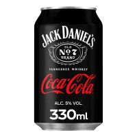 Jack Daniel's Whisky Met Cola Blikjes 33cl Tray 12 Stuks