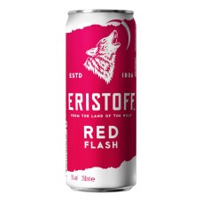 Eristoff Red Flash Blikjes 25cl premix Tray 12 Stuks