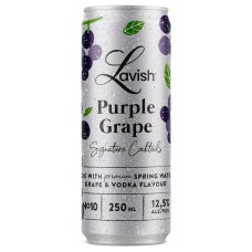 Lavish Purple Grape Blikjes 25cl Tray 24 Stuks