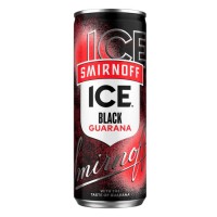 Smirnoff Ice Black Guarana Blikjes Tray 12 Blikjes 25cl