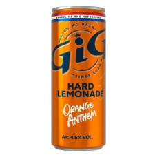 GIG Hard Orange Anthem Hard Seltzer 25cl Blikjes Tray 12 Stuks
