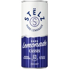 Stelz Hard Lemonade Cassis Blikjes 25cl Tray 12 Stuks