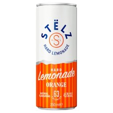 Stelz Hard Lemonade Orange Blikjes 25cl Tray 12 Stuks