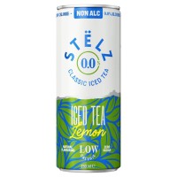 Stelz Iced Tea Lemon 0.0 Alcoholvrij Blikjes 25cl Tray 12 Stuks Stelz Iced Tea Lemon 0.0 Alcoholvrij Blikjes 25cl Tray 12 Stuks