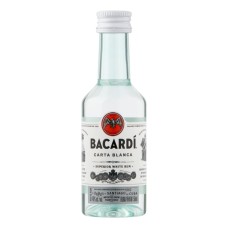 Bacardi Carta Blanca Rum Mini Flesjes 10 stuks 5cl