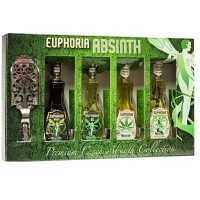 Euphoria Cannabis Absinth Mini Flesjes 5cl Doos 4 Stuks