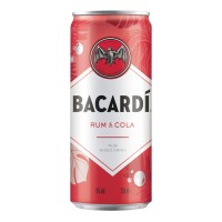 Bacardi Cola Blikjes 25cl Premix Tray 24 Stuks
