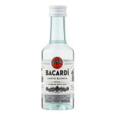Bacardi Carta Blanca Rum Miniatuur 5cl Doos 10 flesjes 5cl
