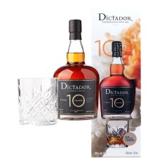 Dictador 10 Years Met Glas Rum 70cl