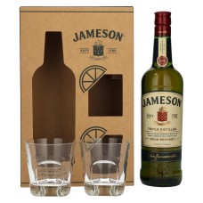 Jameson Irish Whisky 70cl Met 2 Glazen Cadeau Verpakking