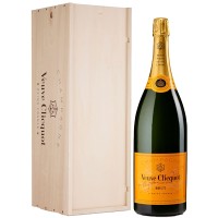 Veuve Clicquot Champagne Brut 3 Liter + Houten Kist