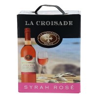 La Croisade Syrah Rosé Wijn 3 Liter BIB Bag in Box Met Tap kraantje!
