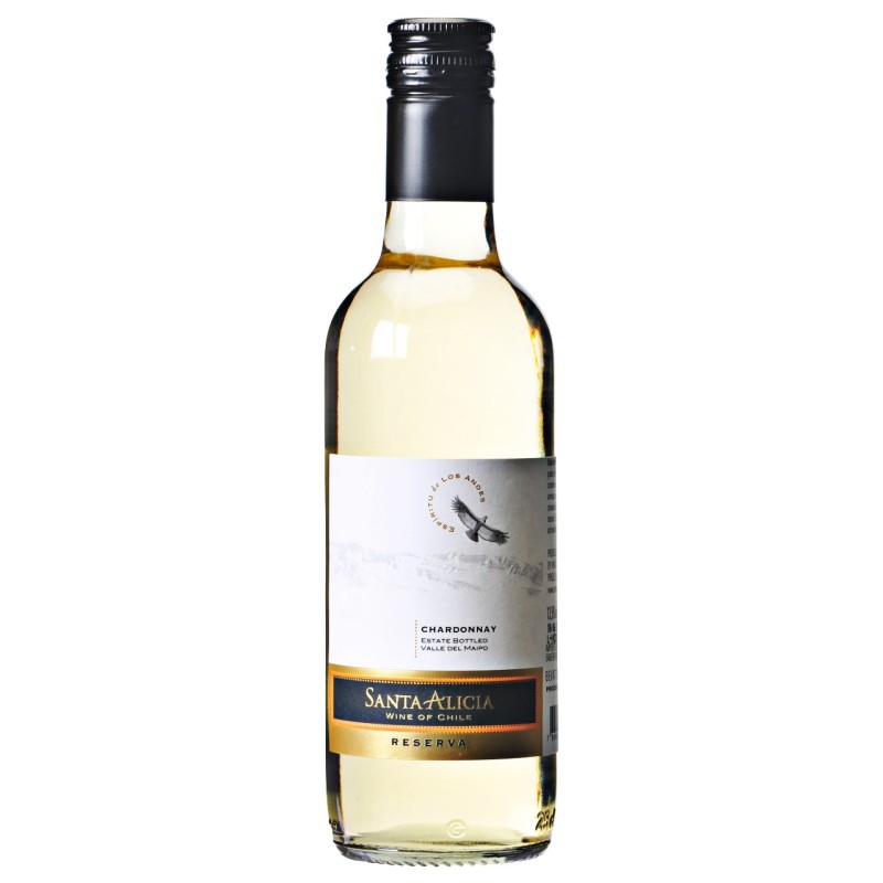 Berri Automatisch Ophef Santa Alicia Chardonnay Reserva 25cl Kleine Mini Flesjes Wijn Chili PRIJS  2,37 | Kopen Bestellen | Aanbieding Mini Wijnen Goedkoopdrankslijterij.nl