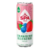 Spa Strawberry Blueberry blikjes 25cl Tray 24 Stuks