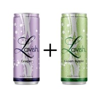  Lavish Mixpack Blikjes 25cl 6x Absinthe Green Apple En 6x Grape (totaal 12 blikjes)