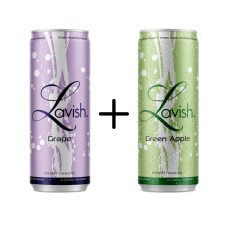 Lavish Mixpack Blikjes 25cl 6x Absinthe Green Apple En 6x Grape (totaal 12 blikjes)