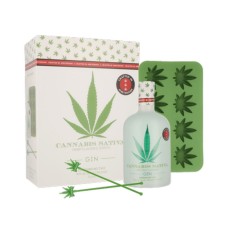 Cannabis Sativa Gin Met Ijsblokvorm en Roerstaafjes Cadeau Set 70cl