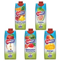 Lovers Juice Mix-Pack 33cl Pakjes 4 x 5 Verschillende Smaken Totaal 20 Stuks