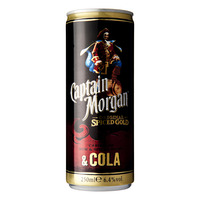 Captain Morgan Spiced Rum Met Cola Premix Blikjes Tray 12x25cl