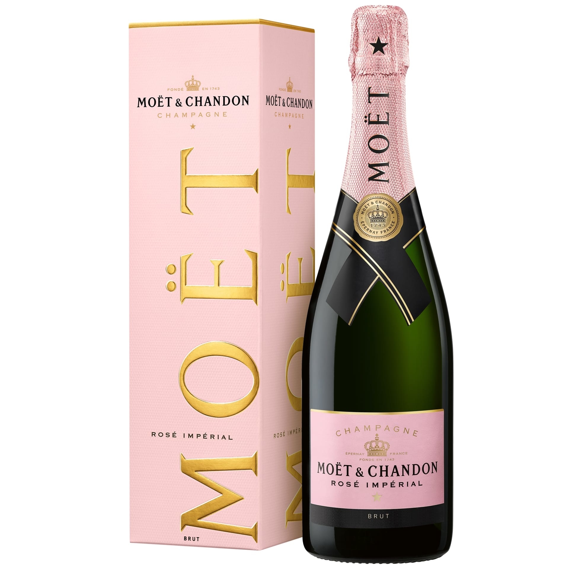Moët & Chandon Rosé Impérial Champagne 75cl met geschenkverpakking