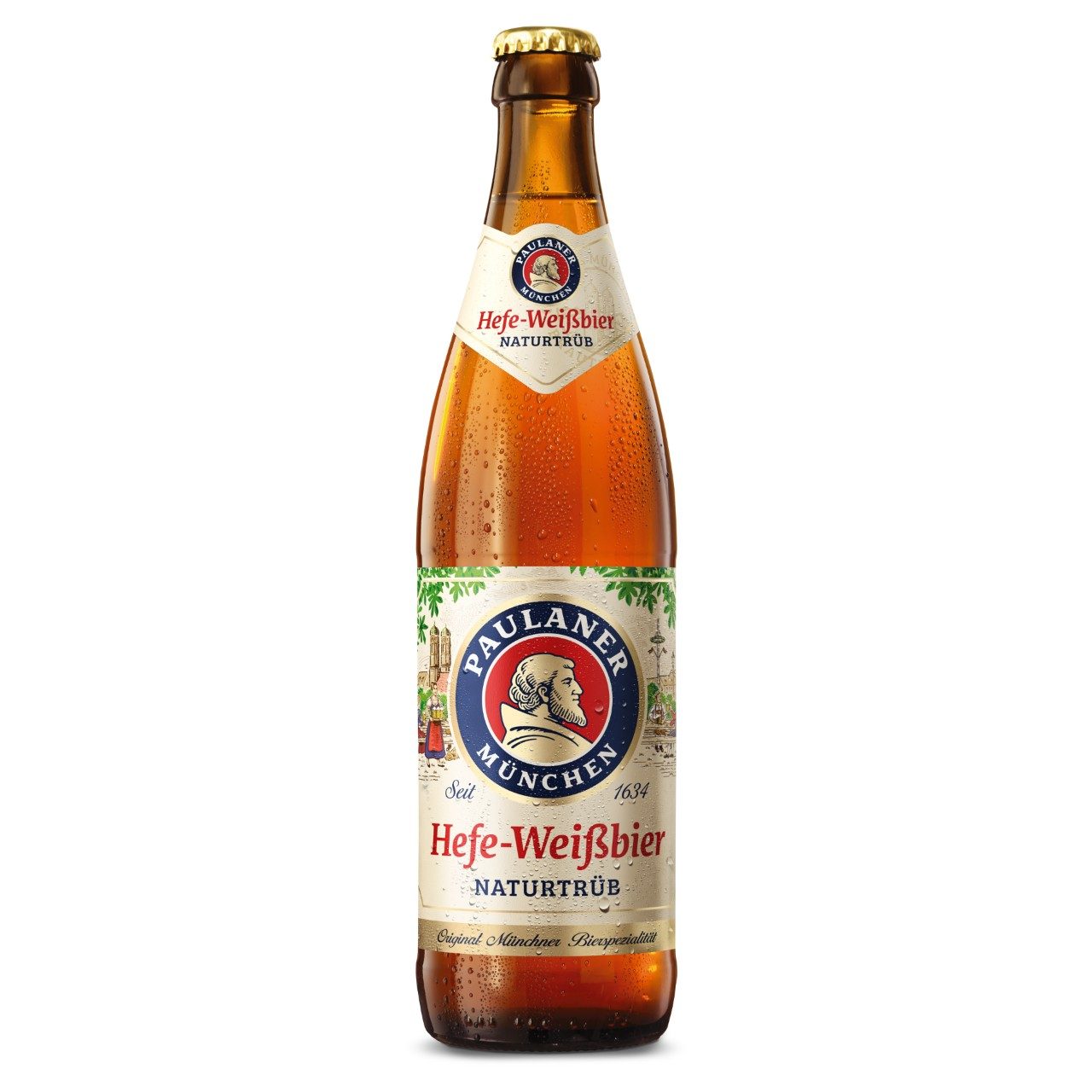 Paulaner Hefe Weissbier 50cl Duits tarwebier in een krat met 20 flesjes