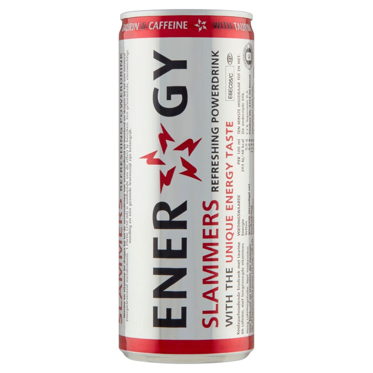 Slammers Energy Drink 25cl tray met 24 energy blikjes