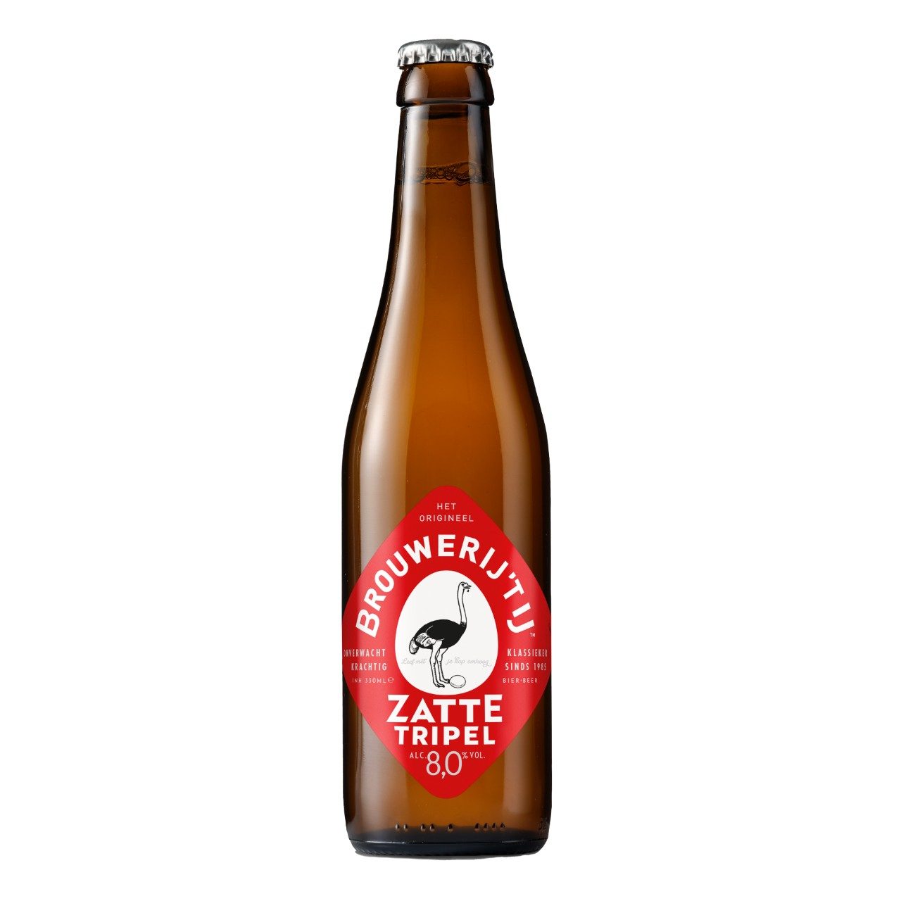 Brouwerij 't IJ Zatte Tripel krat met 24 flesjes van 33cl