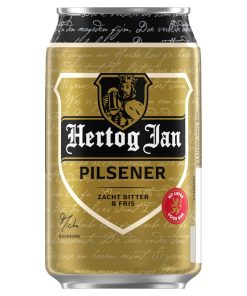 Hertog Jan Pilsener tray met 24 blikjes van 33cl