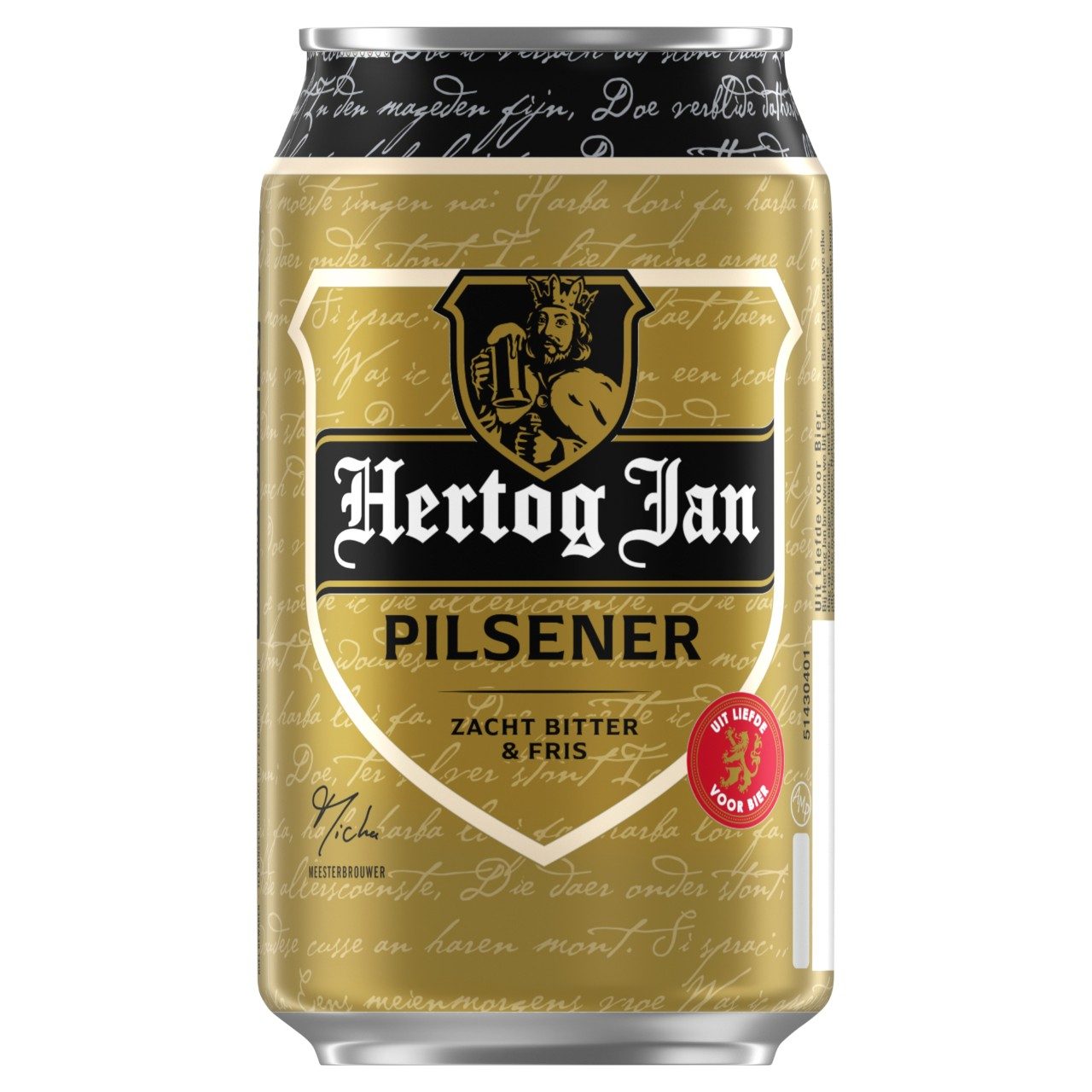 Hertog Jan Pilsener tray met 24 blikjes van 33cl