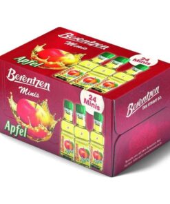 Berentzen Apfelkorn 4cl glazen mini flesjes, doos 24 stuks met 18% alcohol