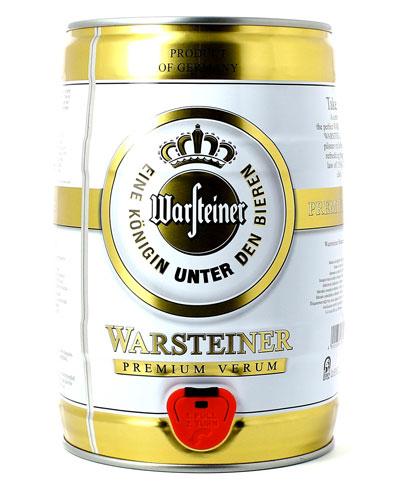 Warsteiner Biervat Fust 5 Liter met tapkraantje