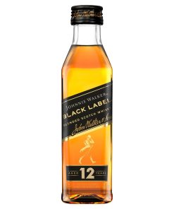 Johnnie Walker Black Label 5cl Mini Flesjes Doos 12 Stuks met Schotse blended whisky