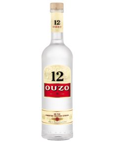 Ouzo 12 Fles 1 Liter Likeur uit Griekenland